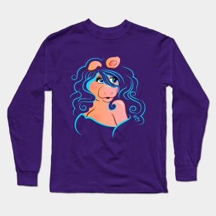 Electric Diva - Blue Long Sleeve T-Shirt